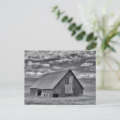 Farms | BW American Flag Barn Scene Briefkaart (Staand voorkant)