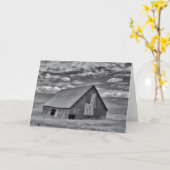 Farms | BW American Flag Barn Scene Kaart (Gele Bloem)