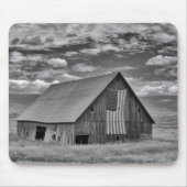 Farms | BW American Flag Barn Scene Muismat (Voorkant)