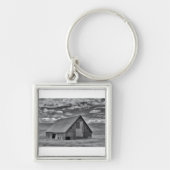 Farms | BW American Flag Barn Scene Sleutelhanger (Voorkant)