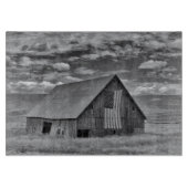 Farms | BW American Flag Barn Scene Snijplank (Voorkant)