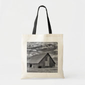Farms | BW American Flag Barn Scene Tote Bag (Voorkant)