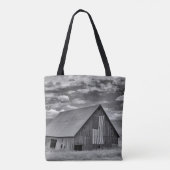 Farms | BW American Flag Barn Scene Tote Bag (Achterkant)