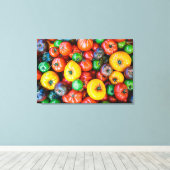 Farms Colorful Tomato Harvest Canvas Afdruk (Insitu (Houten vloer))