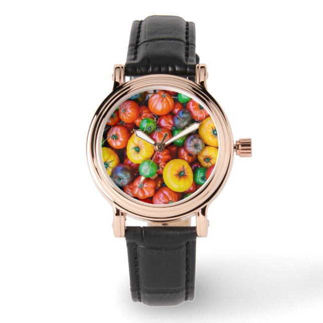 Farms | Colorful Tomato Harvest Horloge (Voorkant)