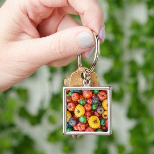 Farms Colorful Tomato Harvest Sleutelhanger (Hand)