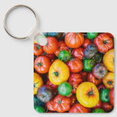 Farms Colorful Tomato Harvest Sleutelhanger (Voorkant)