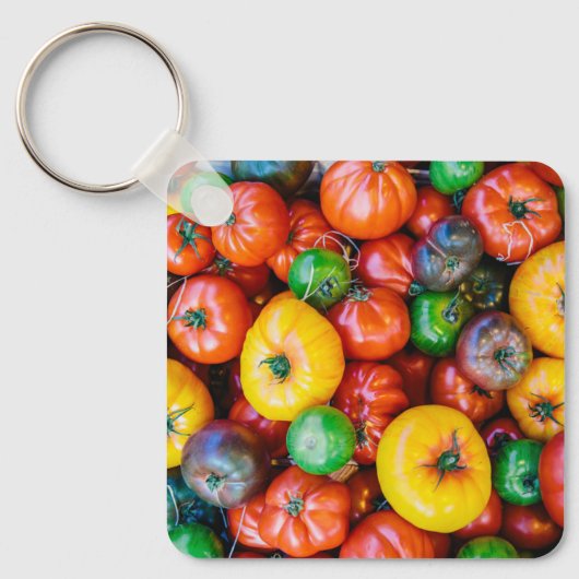 Farms Colorful Tomato Harvest Sleutelhanger (Voorkant)