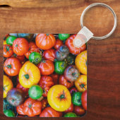 Farms Colorful Tomato Harvest Sleutelhanger (Achterkant)