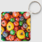 Farms Colorful Tomato Harvest Sleutelhanger (Achterkant)