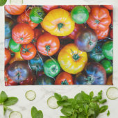 Farms Colorful Tomato Harvest Theedoek (Gevouwen)