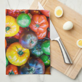 Farms Colorful Tomato Harvest Theedoek (Quarter Fold)