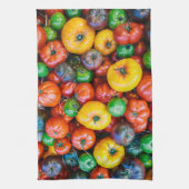 Farms Colorful Tomato Harvest Theedoek (Verticaal)