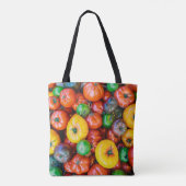 Farms Colorful Tomato Harvest Tote Bag (Achterkant)