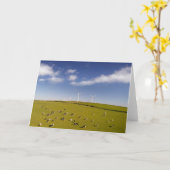 Farms | Cows Near Windmill Farm Kaart (Gele Bloem)