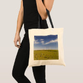 Farms | Cows Near Windmill Farm Tote Bag (Voorkant (product))
