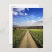 Farms English Countryside Dirt Road Briefkaart (Voorkant / Achterkant)