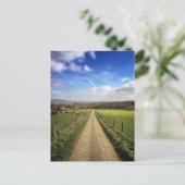 Farms English Countryside Dirt Road Briefkaart (Staand voorkant)