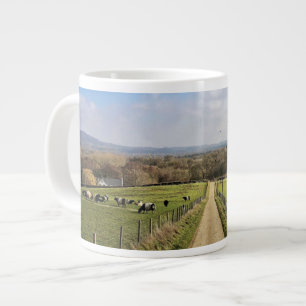 Farms English Countryside Dirt Road Grote Koffiekop