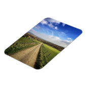 Farms English Countryside Dirt Road Magneet (Linkerzijde)