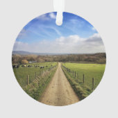 Farms English Countryside Dirt Road Ornament (achterkant)