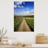 Farms English Countryside Dirt Road Poster (Keuken)