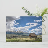 Farms Farm Below the Colorado Mountains Bedankkaart (Staand voorkant)