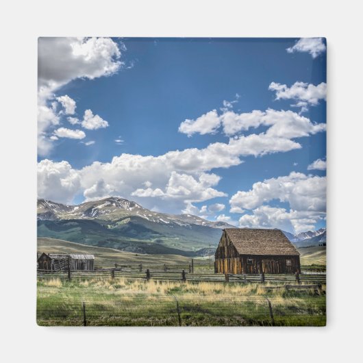 Farms Farm Below the Colorado Mountains Magneet (Voorkant)