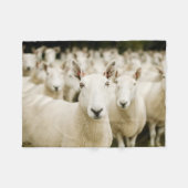 Farms | Herd of Sheep Fleece Deken (Voorkant (Horizontaal))