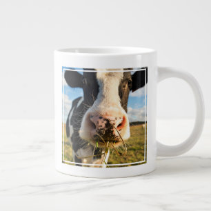 Farms Holstein Cow Chewing Grote Koffiekop