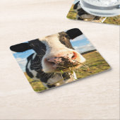 Farms | Holstein Cow Chewing Kartonnen Onderzetters (Schuin)