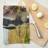 Farms | Holstein Cow Chewing Theedoek (Quarter Fold)