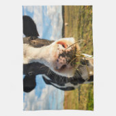 Farms | Holstein Cow Chewing Theedoek (Verticaal)