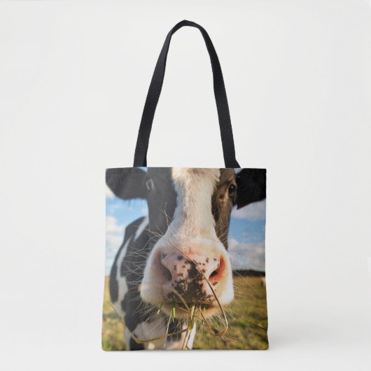 Farms | Holstein Cow Chewing Tote Bag (Voorkant)