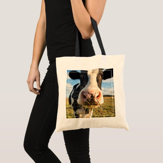 Farms | Holstein Cow Chewing Tote Bag (Voorkant (product))