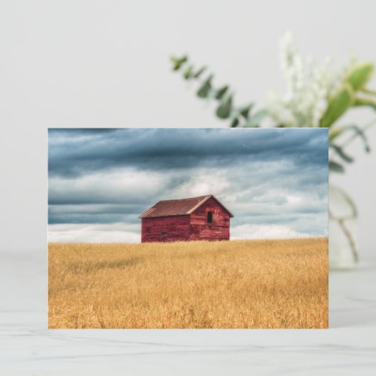 Farms | Old Red Barn Bedankkaart (Staand voorkant)