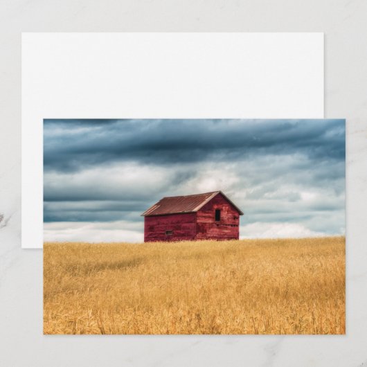 Farms | Old Red Barn Bedankkaart (Voorkant / Achterkant)