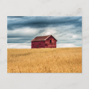 Farms Old Red Barn Briefkaart