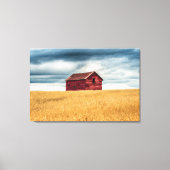 Farms | Old Red Barn Canvas Afdruk (Voorkant)