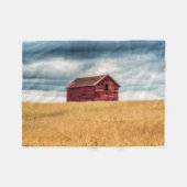 Farms | Old Red Barn Fleece Deken (Voorkant (Horizontaal))