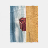 Farms | Old Red Barn Fleece Deken (Voorkant)