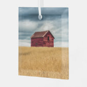 Farms | Old Red Barn Glas Ornament (Voorkant links)