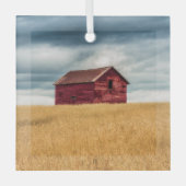 Farms | Old Red Barn Glas Ornament (Voorkant)