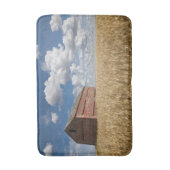 Farms | Old Red Barn in Wheat Field Badmat (Voorkant Verticaal)