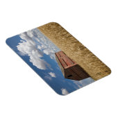 Farms | Old Red Barn in Wheat Field Magneet (Rechterzijde)