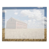 Farms | Old Red Barn in Wheat Field Notitieblok (Voorkant)