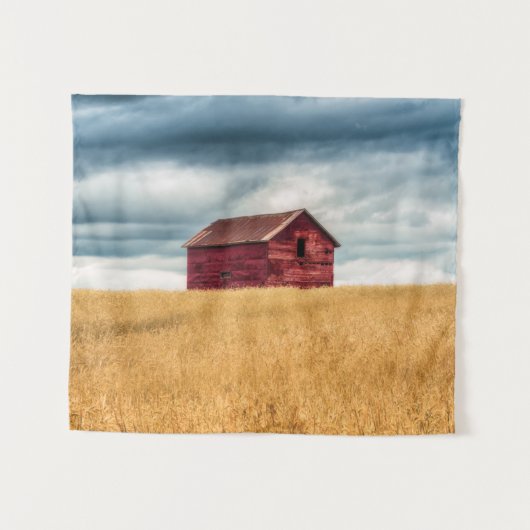 Farms | Old Red Barn Wandkleed (Voorkant (horizontaal))