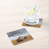 Farms Old Truck in Field Kartonnen Onderzetters (Insitu)