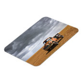 Farms Old Truck in Field Magneet (Linkerzijde)