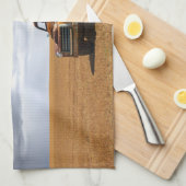 Farms Old Truck in Field Theedoek (Quarter Fold)